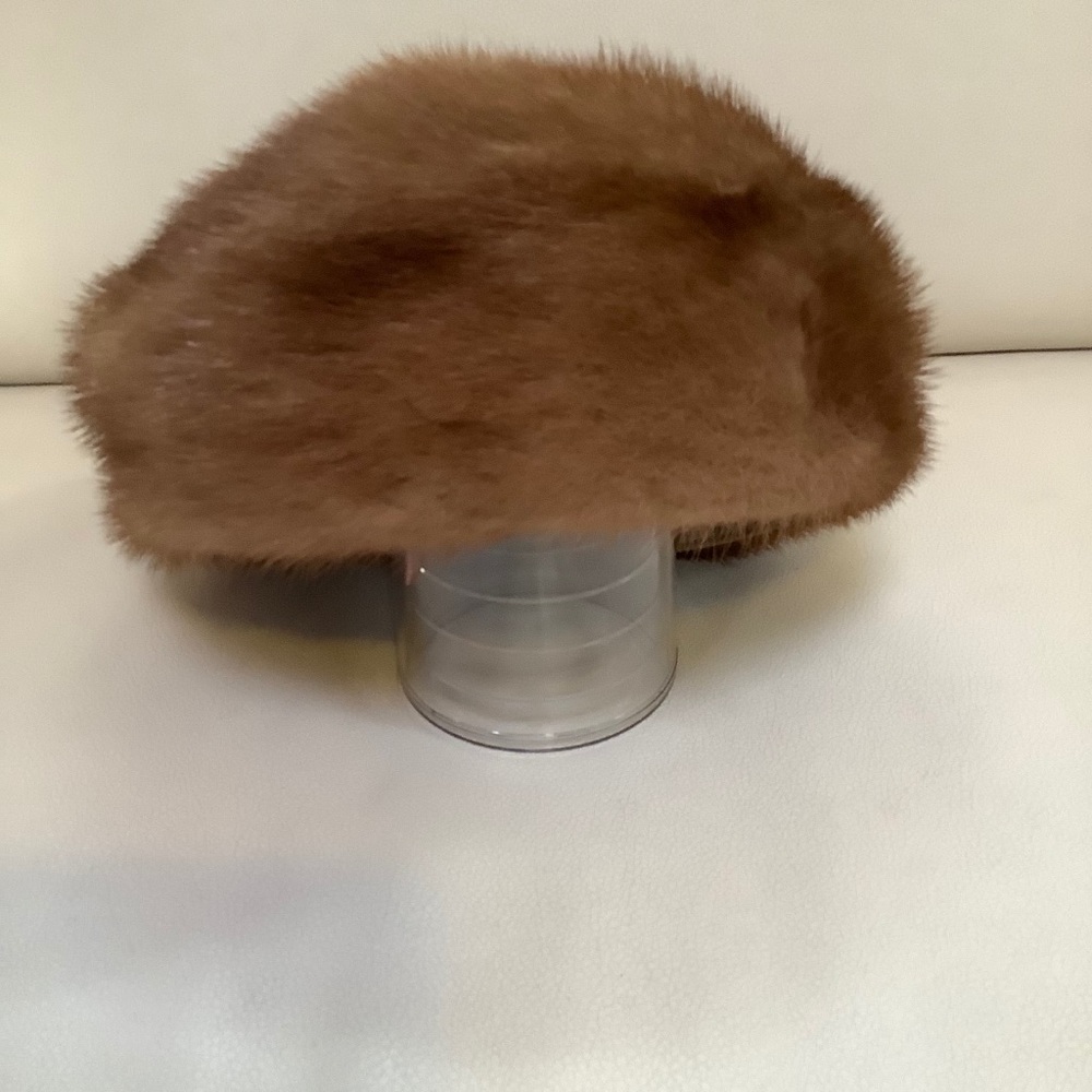 Vintage Cecile New York Mink Fur Pillbox Hat